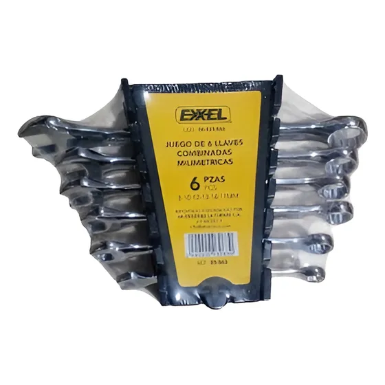 Juego De Llave Combinadas 6pzs Milimetricas Exxel