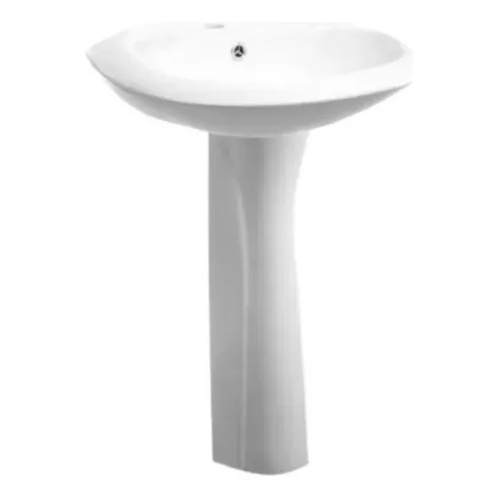Lavatorio C/ Pedestal - Baño - Pileta- Columna Pf Color Blanco