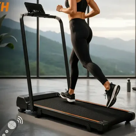 Esteira Elétrica Dobrável 100kg Controle Remoto Bivolt Preto