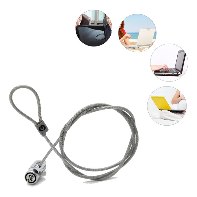 Cable de bloqueo Getttech, Para Computadora Portátil, Contraseña de 4 dígitos disuasorio de robo, cable de seguridad de bloqueo, para Laptop, Xbox Serie S/X, PS4/PS5 portátil, QLL-001