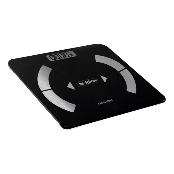 Báscula digital Rhino BABAIN-180 negra, hasta 180 kg 1.5V