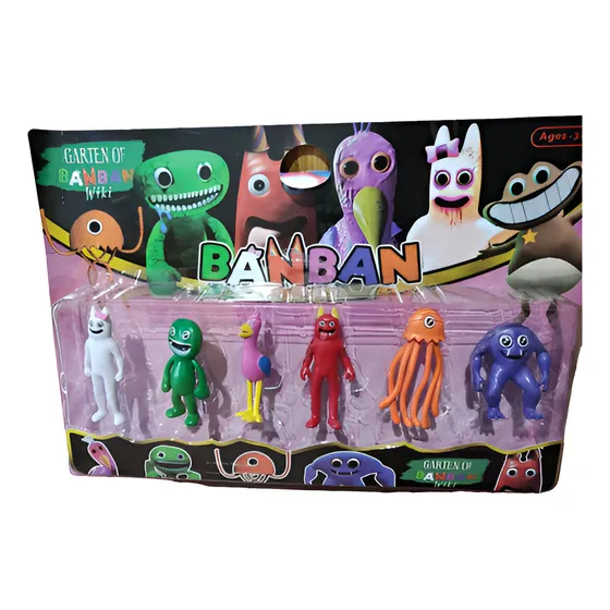 Muñecos Garten Of Banban Blister X6 Personajes Ban Ban 