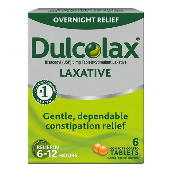 Laxante Dulcolax Tablets Trabaja Naturalmente Alivio 30 Min