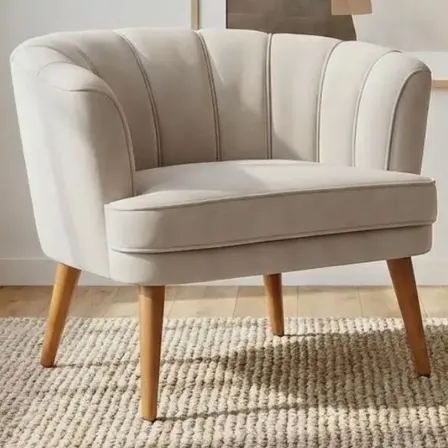 Conjunto 2 Poltronas Para Recepção Clinica Pés De Madeira