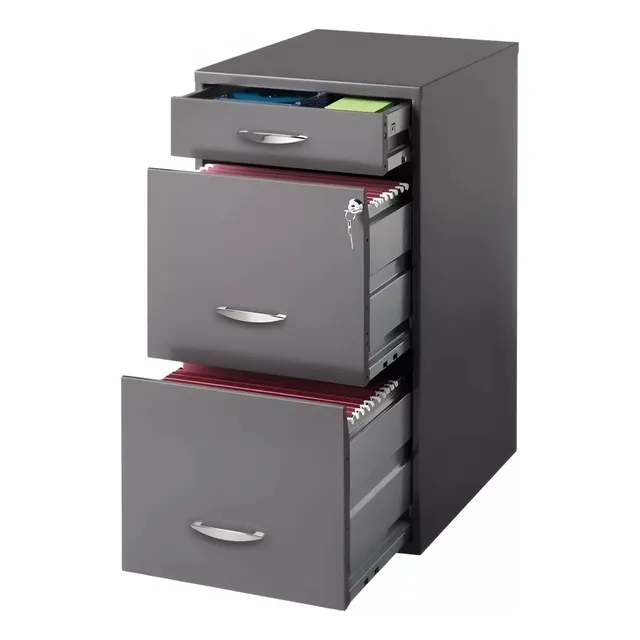 Organizador De Escritorio Archivero Metálico 3 Cajones Tamaño Carta