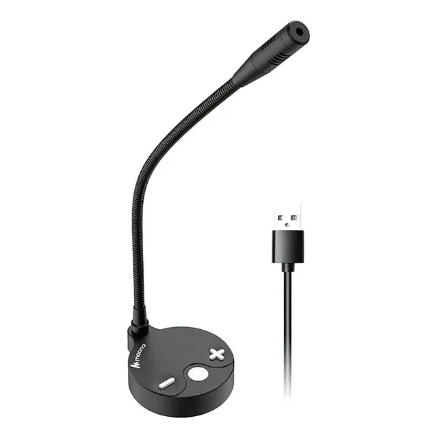 Micrófono de condensador USB Au-gm10 Maono, color negro