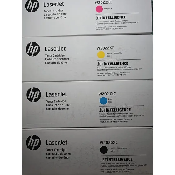 Kit De Tóner Hp Original 414x Bk/c/y/m Mfp M454dw/m479fdw