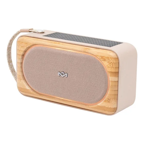 Parlante Bluetooth Portátil Roots Solar Crema House of Marley color Crema