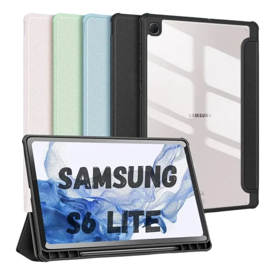 Capa Capinha Para Tablet Samsung S6 Lite Com Suporte Caneta