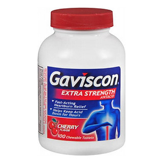Tabletas Masticables Gaviscon Extra Strength Cherry 100 Tabl Tabletas Masticables Gaviscon Extra Strength Cherry 100 Tabl