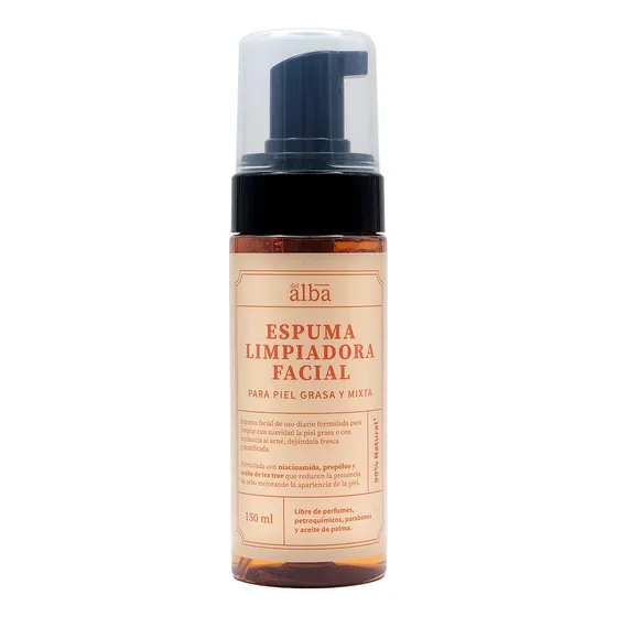 Espuma Limpiadora Facial Piel Grasa Y Mixta 150 Ml Del Alba Momento De Aplicación Día/noche