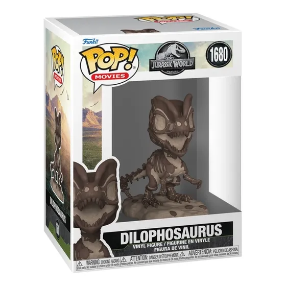 Boneco Funko Pop! Jurassic Park - Fóssil Do Dilophosaurus