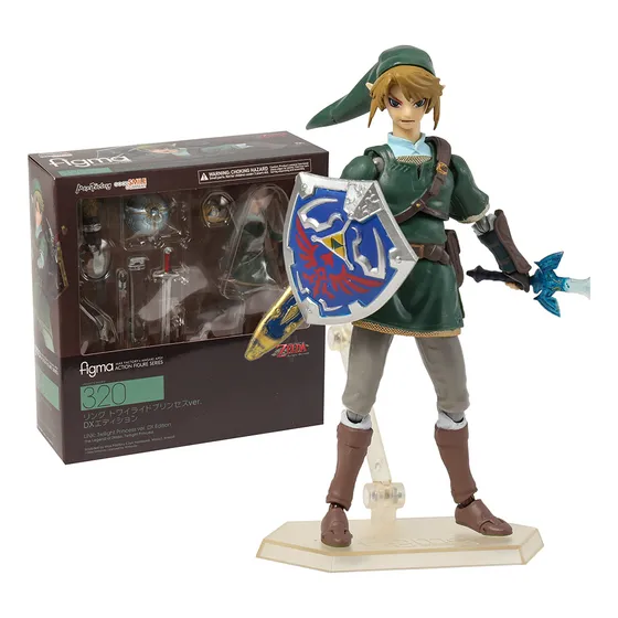 Figma 320 Link Zelda Twilight Princess Dx Ver. Figura De Acc