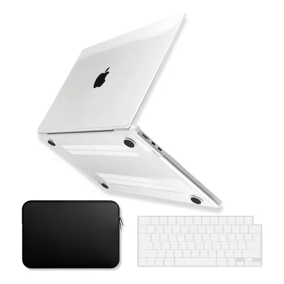 Capa +neoprene+película Teclado P/ Macbook Air 13.6 M2 M3 M4