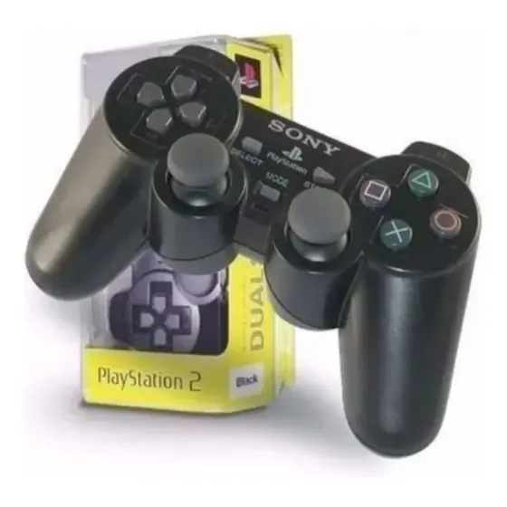 Control DualShock 2 para PlayStation 2 de Sony, con Vibración y Sensor de Movimiento