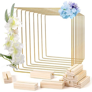 10pcs Adornos De Corona Cuadrada Con Base De Madera 10pcs Adornos De Corona Cuadrada Con Base De Madera