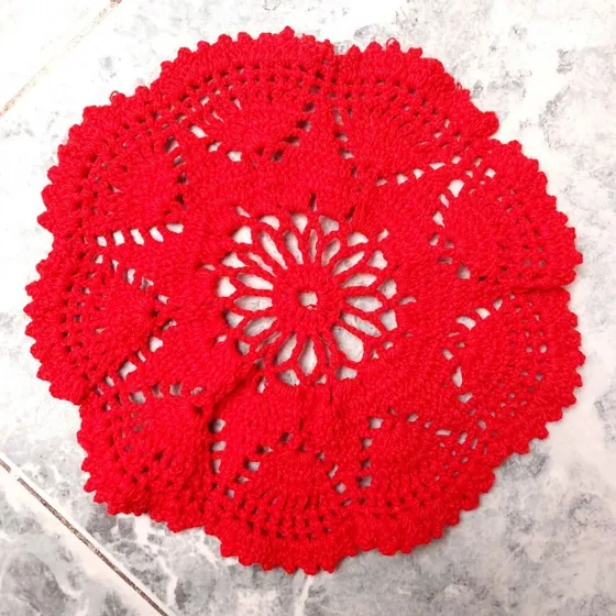 Carpetas Crochet 30 Cm Indivuales De Mesa Decoracion 
