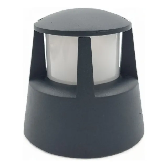 Enano Jardin De Piso Aplicar Aluminio Visor Acrílico E27 Led