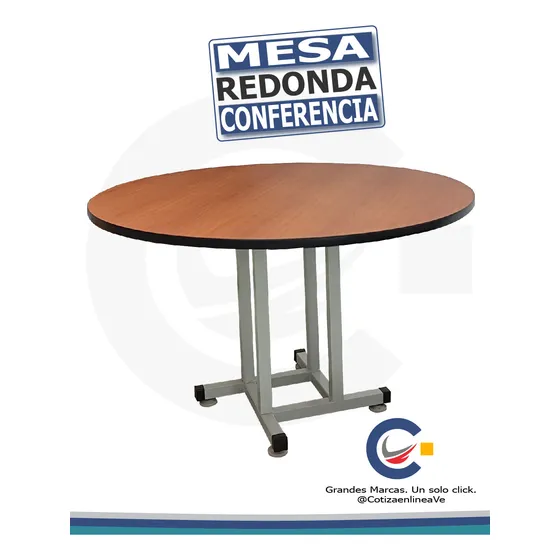 Mesa Conferencia Redonda Fabrica Caracas Entrega Inmediata