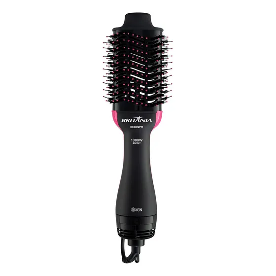 Britânia Escova Secadora Bec02pr 4 Em 1 1300w Cor Preto e Rosa 127/220V