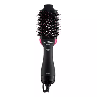 BritĂąnia Escova Secadora Bec02pr 4 Em 1 1300w Cor Preto E Rosa 127/220v BritĂąnia Escova Secadora Bec02pr 4 Em 1 1300w Cor Preto E Rosa 127/220v