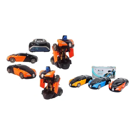 Juguetes Carro Transformable Robot Luces Movimientos Sonidos