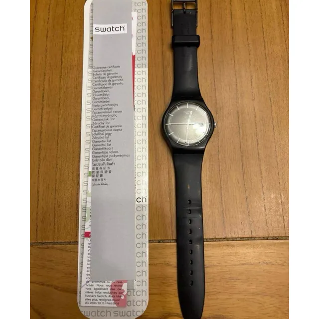 Reloj Swatch Suob720 Negro Silicona Mono Black Unisex