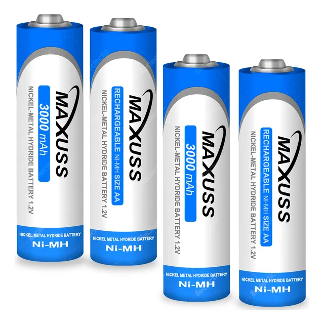 Pilas Baterías Recargables Aa 1.2v 3000mah Blíster X4 