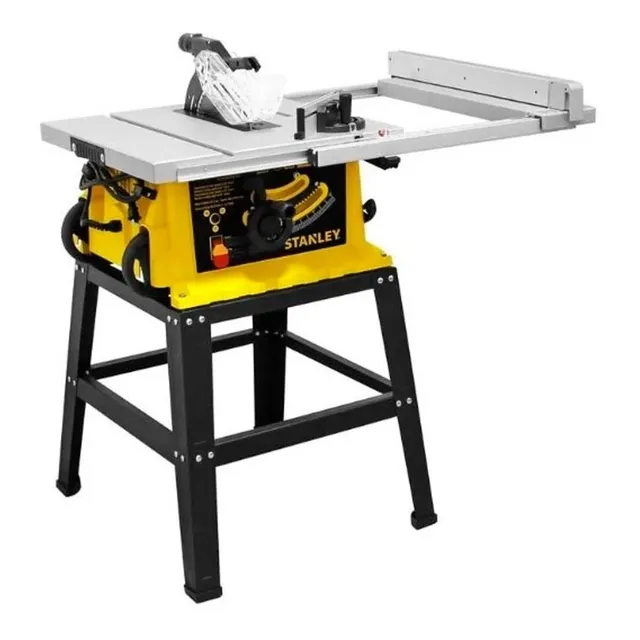 Sierra de Mesa 10" Eléctrica Stanley SST1801 254mm 1.8kW amarillo y gris