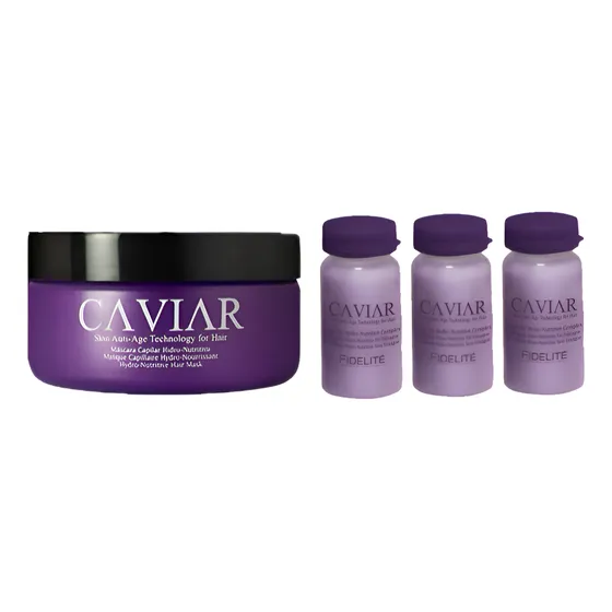 Máscara Caviar 250g + Ampollas Caviar 3u X 15ml Fidelite