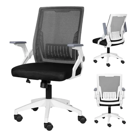 Silla Carla Ergonómica Silla De Oficina Escritorio Giratoria Ejecutiva Asiento de Memoria Color Blanco