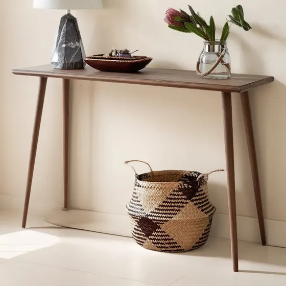 * Mesa D Centro Credenza Borbón Recibidor 80cm Madera Encino