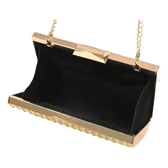 Cartera De Mano Plateada Para Mujer Mod7 Elegante  - Noche 
