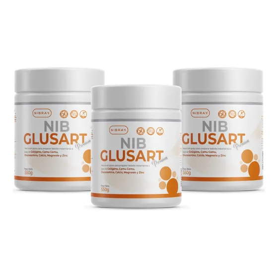 Pack 3x2 Colageno Hidrolizado Glucosamina Nibglusart Premium
