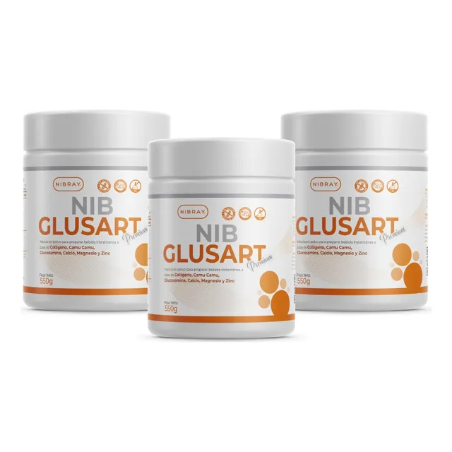 Pack 3x2 Colageno Hidrolizado Glucosamina Nibglusart Premium