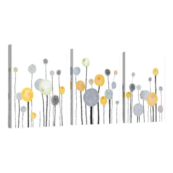 Set De 3 Cuadros | Pintura Abstracta En Paneles De 40x30 Cm
