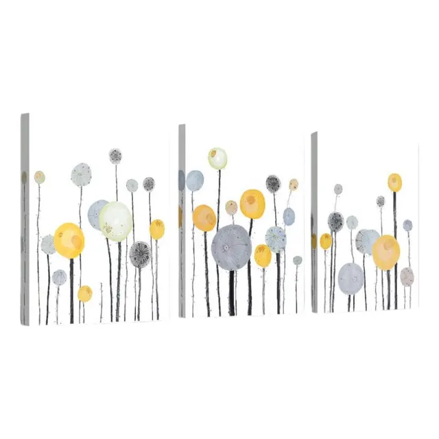 Set De 3 Cuadros | Pintura Abstracta En Paneles De 40x30 Cm