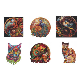Juego De Rompecabezas Irregular De Madera Con Animales Juego De Rompecabezas Irregular De Madera Con Animales