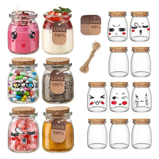 10pcs Tarros De Vidrio Con Etiqueta Para Colgar,corchocordel 10pcs Tarros De Vidrio Con Etiqueta Para Colgar,corchocordel