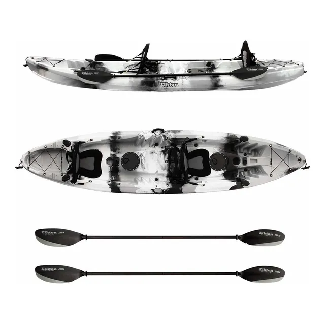 Hard Shell Fishing Tandem Kayak 2 Or 3 Person Sit On Top
