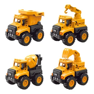 Juego De Juguetes Tractor Digger Toy Pull Back Para Vehículo Juego De Juguetes Tractor Digger Toy Pull Back Para Vehículo