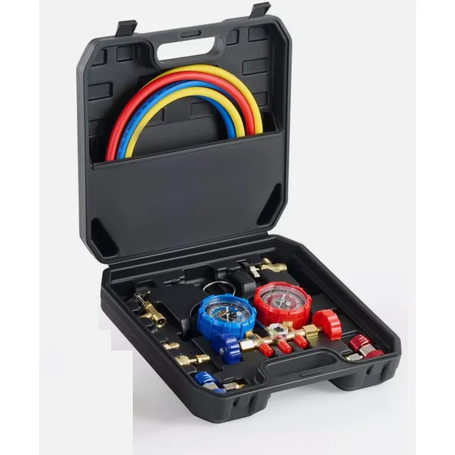 Manometro Con Mangueras Kit/juego Profesional Omt
