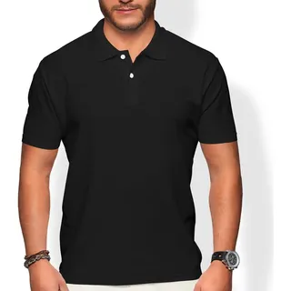 Kit 2 Camisas Masculina Gola Polo Basica Lisa Uniforme Kit 2 Camisas Masculina Gola Polo Basica Lisa Uniforme