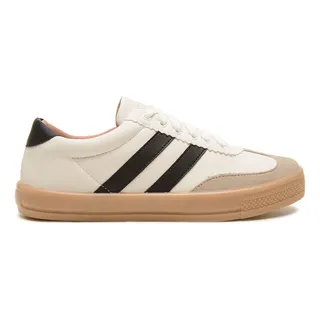 TĂȘnis Samba Casual Branco ConfortĂĄvel De Amarrar Byara TĂȘnis Samba Casual Branco ConfortĂĄvel De Amarrar Byara