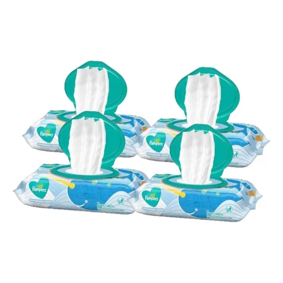 Pack Pampers:4 Paquetes De Toallitas Húmedas Confort X72uc/u