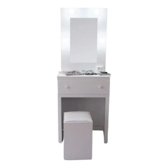 Mueble Para Maquillaje Espejo Hollywood Luces Led Escritorio