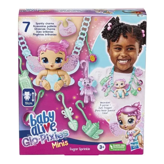 Muñeca Baby Alive Glo Pixies Minis Sugar Sprinkle Hasbro 