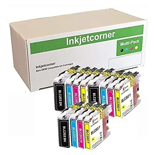 Inkjetcorner - Cartuchos De Tinta Compatibles Para Lc203 Lc2