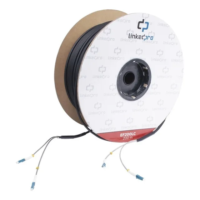 Carretede 200m De Fibra Optica Monomodo Con Conectores Lc-lc