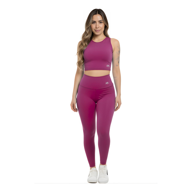 Conjunto Suplex Blackout Zero Transparência Legging E Croppe